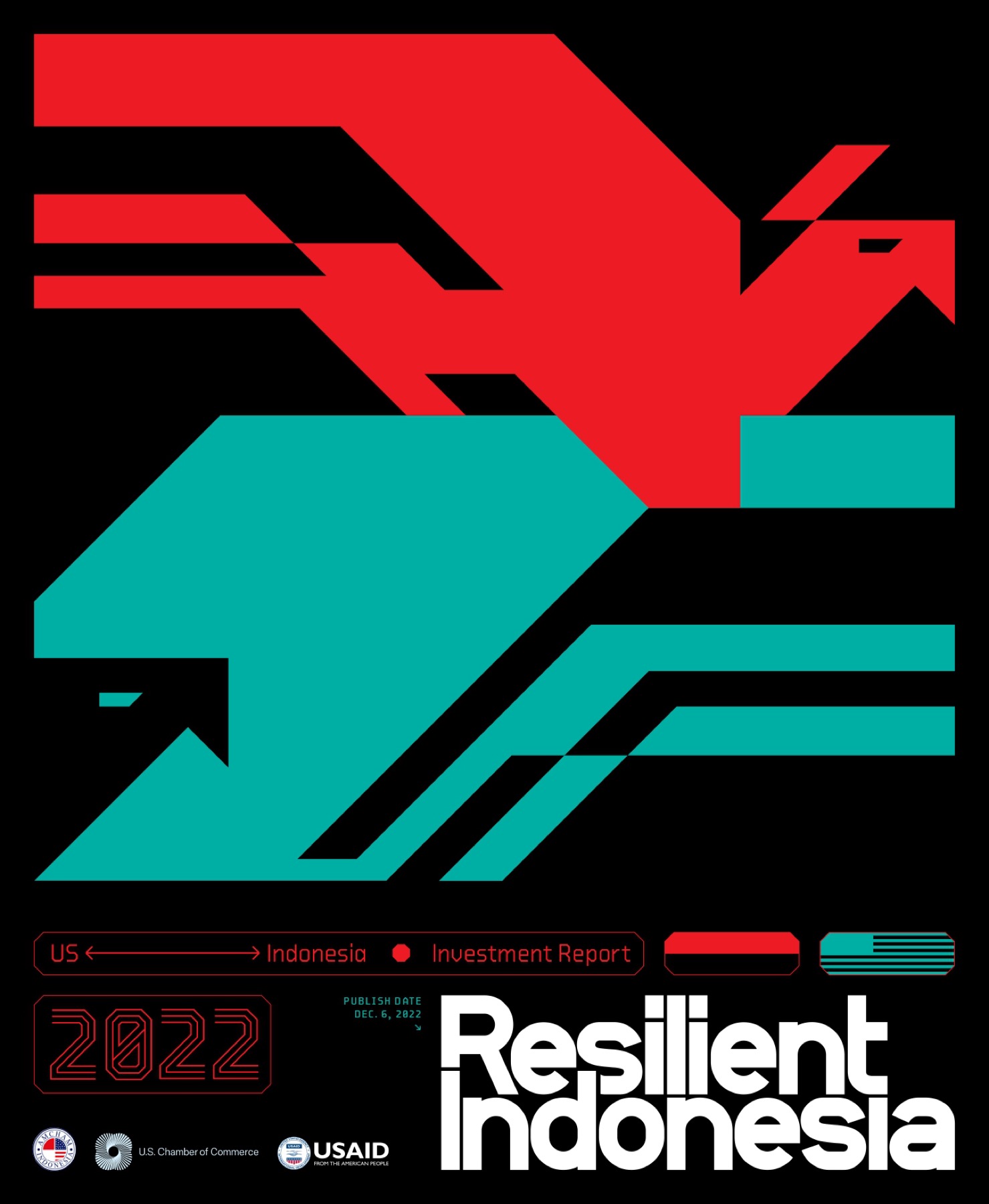 Cover of the 2022 US-Indonesia Investment Report, Resilient Indonesia